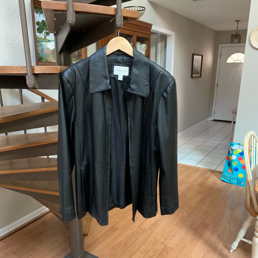 Ladies leather jacket XL